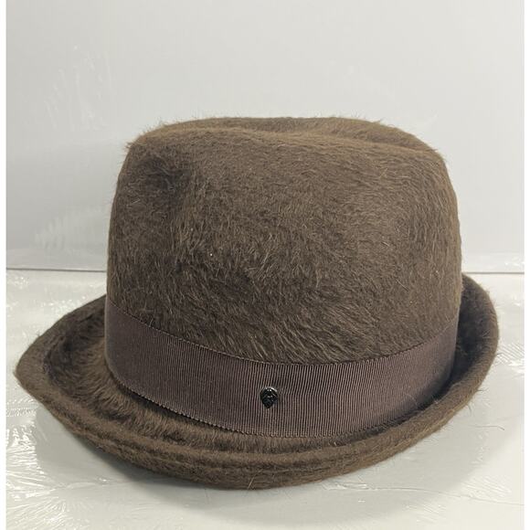 Helen Kaminski Australia Hat Mocha 100% Rabbit Fur Felt Woman's One Size Trilby - Picture 15 of 16